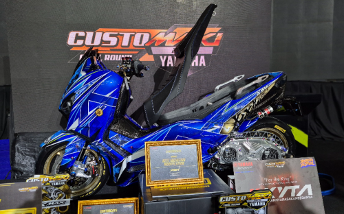 Yamaha, Yamaha XMAX Anak Medan Ini Sabet King of MAXI di CustoMAXI 2025, Modifikasinya Gokil!
