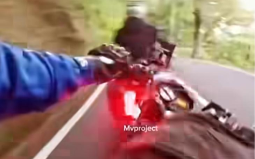 Suzuki , Tragis, Pengendara Suzuki Satria FU Masuk Jurang Akibat Digunting Moge di Cianjur Selatan