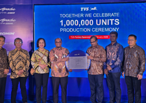 Tembus 1 Juta Unit Kendaraan, Kemenperin Beri Apresiasi atas Produksi TVS Motor