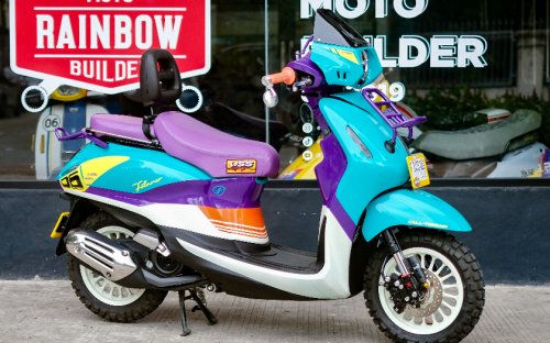 Keren Abis, Modifikasi Yamaha Grand Filano Hybrid Usung Tema Urban Rally '80-an
