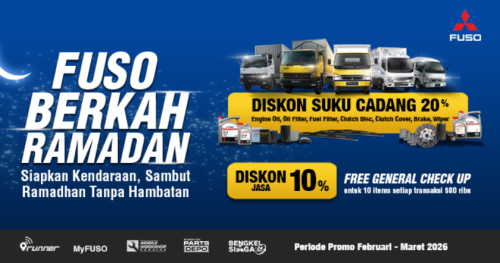 Mitsubishi, Menjamin Zero Down Time, Mitsubishi Fuso Hadirkan Layanan Bengkel Siaga 24 Jam dan Fuso Berkah Ramadan