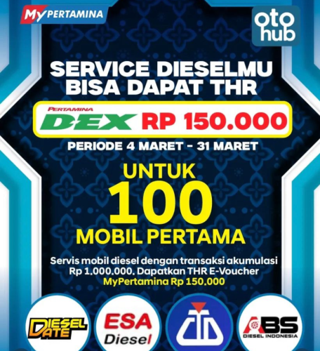 Servis Mobil Diesel Buat Lebaran, Bisa Dapatkan E-Voucher BBM Pertamina