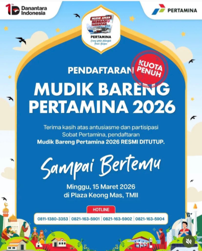 Gercep, Tiket Mudik Bareng Pertamina 2026 Sebanyak 5.000 Tiket Ludes Diserbu Masyarakat