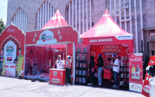 Asyiknya Posko Pertamina 2026 untuk 24 Juta Pemudik Motor, Ada Potong Rambut Gratis