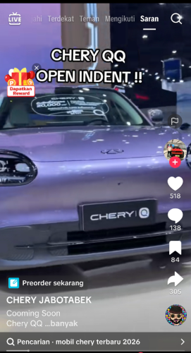 Chery QQ Open Indent, Cuma Rp 200 Jutaan Siap Gebrak Pasar Indonesia Juli 2026?