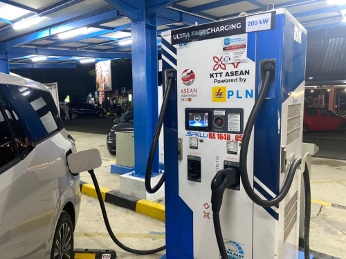 PLN Hadirkan SPKLU Terlengkap di Sakura Garden City, Ada Ultra Fast Charging 200 kW
