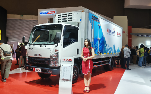 Isuzu, Isuzu Elf, Isuzu ELF Refrigerator Tampil di GIICOMVEC 2026, Cocok Diaplikasikan ke Sektor Cold Chain yang Terus Berkembang