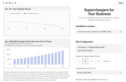 Tesla Supercharger for Business exposes jaw-dropping ROI gap between best and worst locations