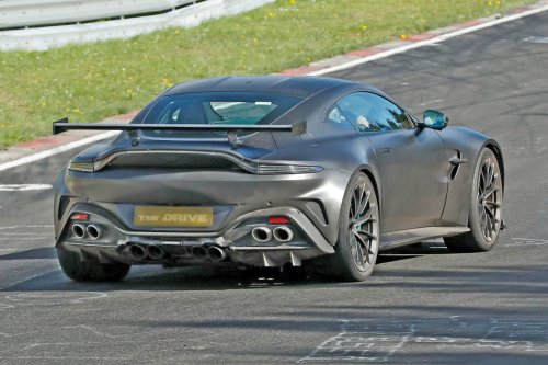 Aston Martin, Count ‘Em: Aston Martin Vantage Spied Testing With Eight Exhaust Pipes