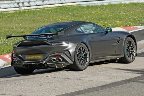 Aston Martin, Count ‘Em: Aston Martin Vantage Spied Testing With Eight Exhaust Pipes