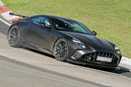 Aston Martin, Count ‘Em: Aston Martin Vantage Spied Testing With Eight Exhaust Pipes