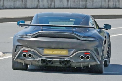 Aston Martin, Count ‘Em: Aston Martin Vantage Spied Testing With Eight Exhaust Pipes