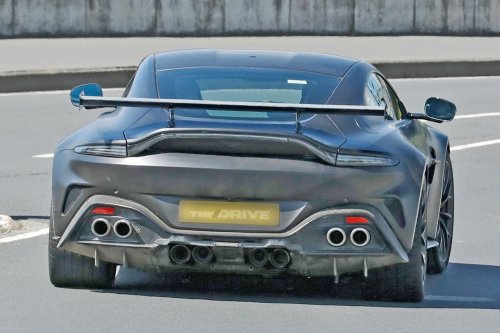 Aston Martin, Count ‘Em: Aston Martin Vantage Spied Testing With Eight Exhaust Pipes