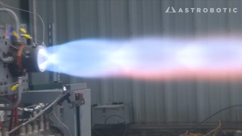 Just Look at the Spiral Exhaust Flame Thrown by This Rotating Detonation Rocket Engine