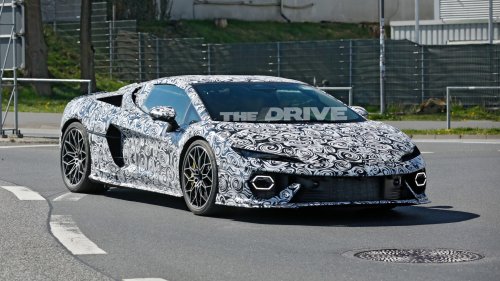 Lamborghini, 2028 Lamborghini Temerario Spyder Spied: Is That a Removable Hard Top?