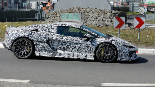 2028 Lamborghini Temerario Spyder Spied: Is That a Removable Hard Top?