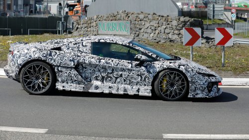 2028 Lamborghini Temerario Spyder Spied: Is That a Removable Hard Top?