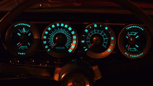 Instrument Clusters Peaked With Electroluminescent Gauges