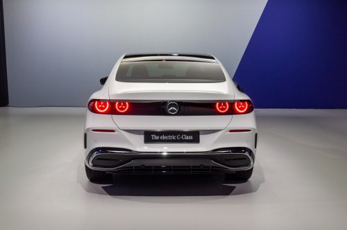 Electric 2027 Mercedes-Benz C-Class Debuts With Nearly 400 Miles of Range and a Massive Fullscreen Dashboard