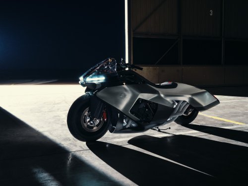 BMW, Radical Exhaust Pipes on BMW’s Vision K18 Concept Look Like Starship Thrusters