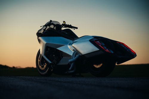 Radical Exhaust Pipes on BMW’s Vision K18 Concept Look Like Starship Thrusters