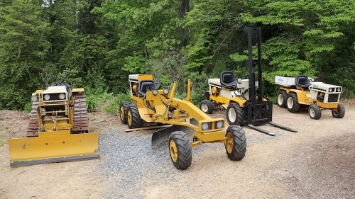 MINI, DIY Guy Builds Ultimate Chore Fleet With Mini Bulldozer, Road Grader Based on Lawn Tractors