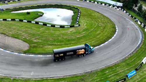 Insane Semi-Truck Racing Event Has Trailer-On Time Attack