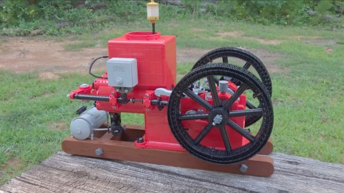 Recreating an Antique Hit-and-Miss Engine With Lego Is One Way to Kill Time
