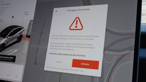 Tesla, Tesla Adds Emergency Feature So You Can Drive Away From Supercharger Without Unplugging
