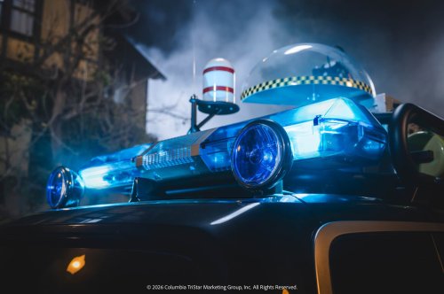 Rivian Turned an R1S Into a Ghostbusters Ecto-1—Sirens, Radar Dish, and All. It Rules