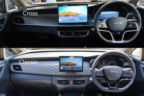 BYD, Ulik Perbedaan BYD M6 DM Classic dan Cross, Tampilan sampai Baterai