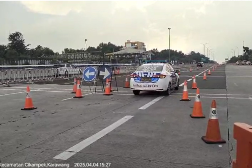 Arus Balik Mulai Padat, Contraflow di Tol Japek Berlaku dari Km 70