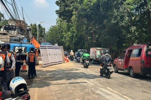 Update Perbaikan Jalan Lenteng Agung, Sudah Dibuka Sebagian