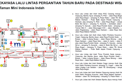 Rekayasa Lalu Lintas Malam Tahun Baru di TMII