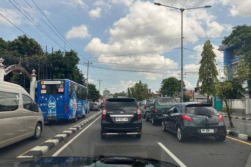 Update Arus Balik, Lalu Lintas Menuju Tol Prambanan-Purwomartani Macet
