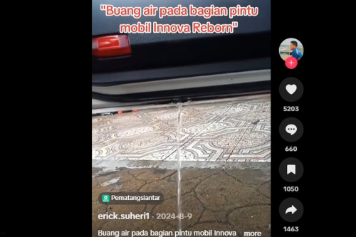 Lubang Pembuangan Air di Pintu Innova Reborn: Simak Penjelasan Ahli