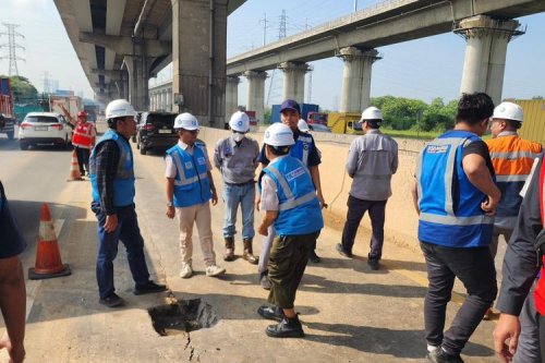 Ada Perbaikan Jalan, Tol Jakarta-Cikampek Terapkan Contraflow