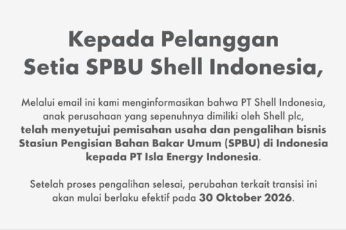 Kepemilikan SPBU Shell Beralih, Bagaimana Nasib Layanan dan BBM?