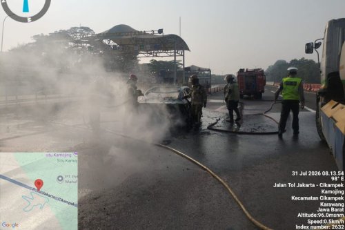 Kronologi BYD Seal Terbakar di Tol Cikampek, Sempat Ada Dentuman