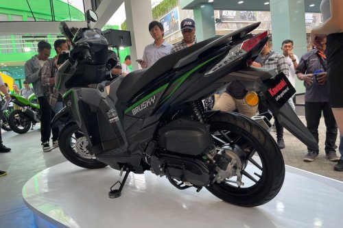Kawasaki, Kupas Spesifikasi Skutik Kawasaki Brusky 125: Harga Rp 26,5 Juta