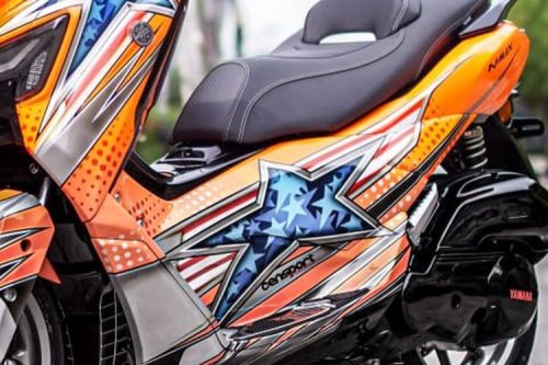 Nmax Turbo Berbalut Livery Helm DiSalvo, Kentau Aura Balap