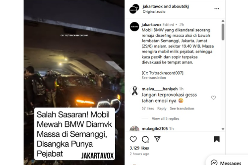 Saran Pakar Cegah Mobil Jadi Sasaran Amuk Massa Saat Terjadi Demo