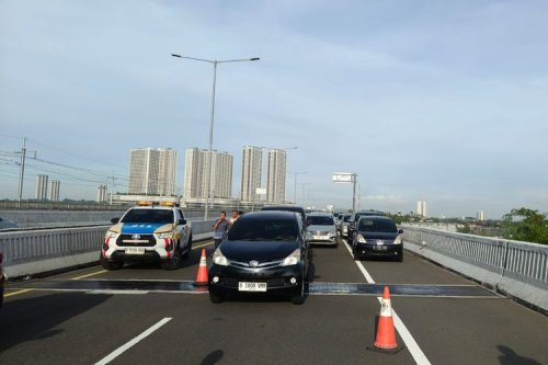 Ini Biang Macet di Tol Layang MBZ Saat Puncak Arus Mudik
