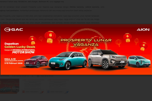 Aion, Aion Turun Harga di IIMS 2026, Potongan sampai Rp 45 Juta