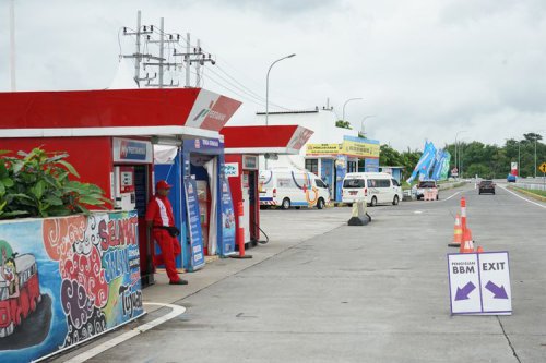 Layanan  BBM Motorist dan Modular Siaga di Rest Area Trans-Jawa