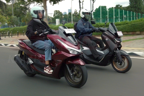 Honda, Yamaha, Harga Pertamax Naik, Segini Biaya Isi Full Tank Honda PCX dan Yamaha NMAX