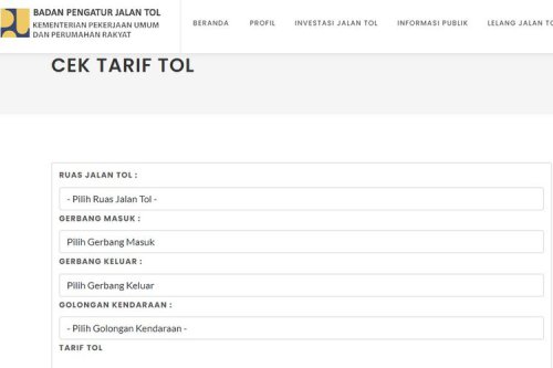 Cara Cek Tarif Tol Pakai Aplikasi Saat Libur Nataru Pakai Mobil