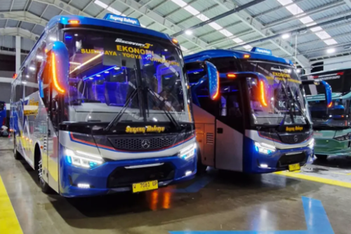 PO Sugeng Rahayu Rilis Bus Baru Pakai Sasis Depan