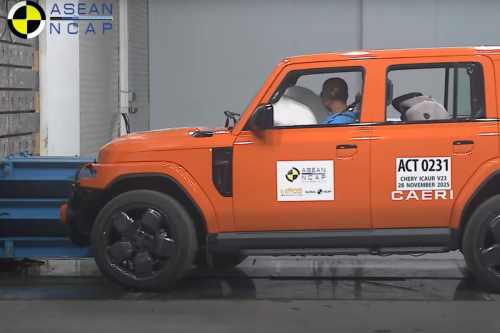 Chery iCAUR V23 Raih Rating 5 Bintang ASEAN NCAP