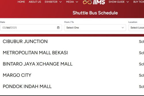Nikmati IIMS 2026 Tanpa Repot dengan Shuttle Bus Gratis